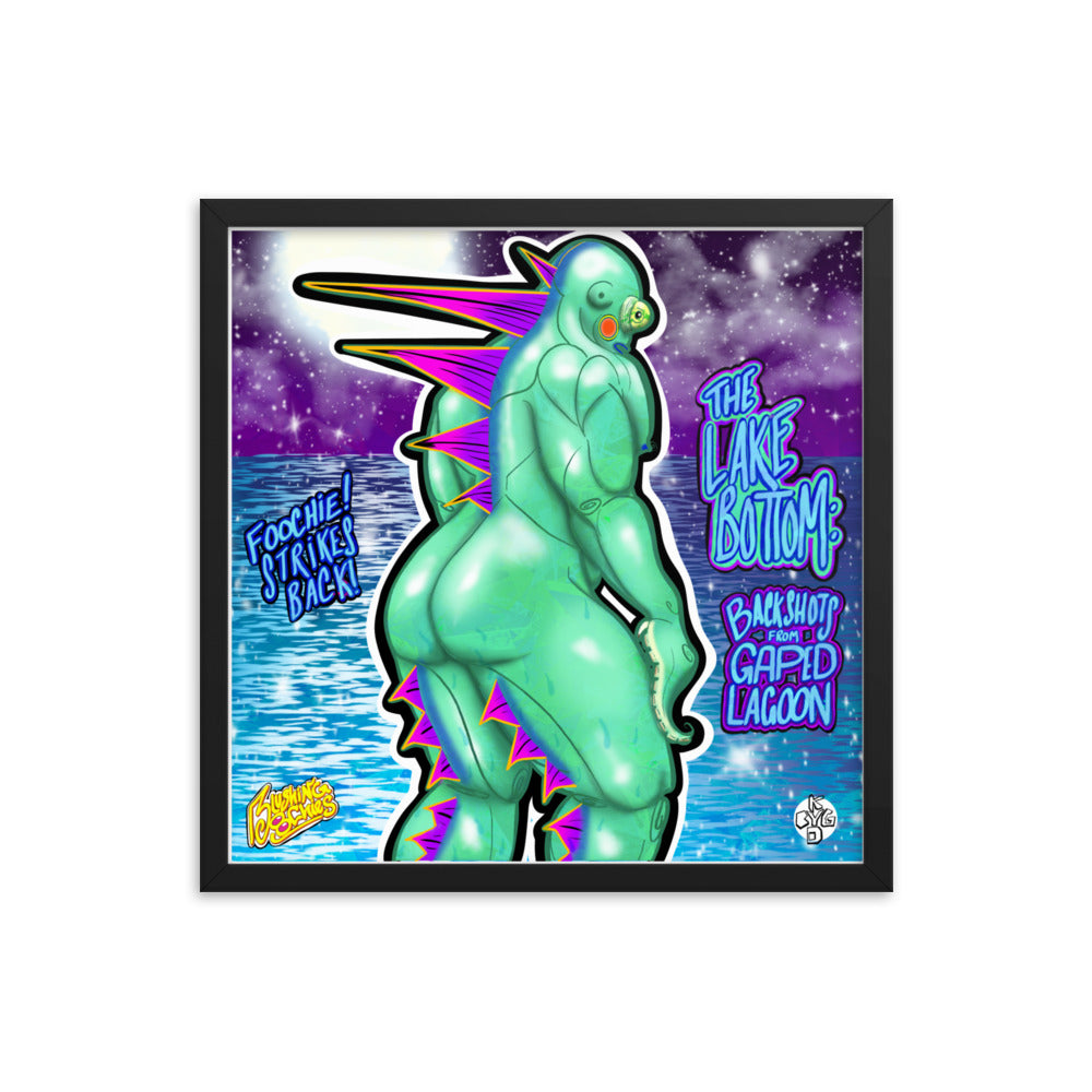 The Lake Bottom - Framed Poster, Renewable Ayous Wood .75" Black
