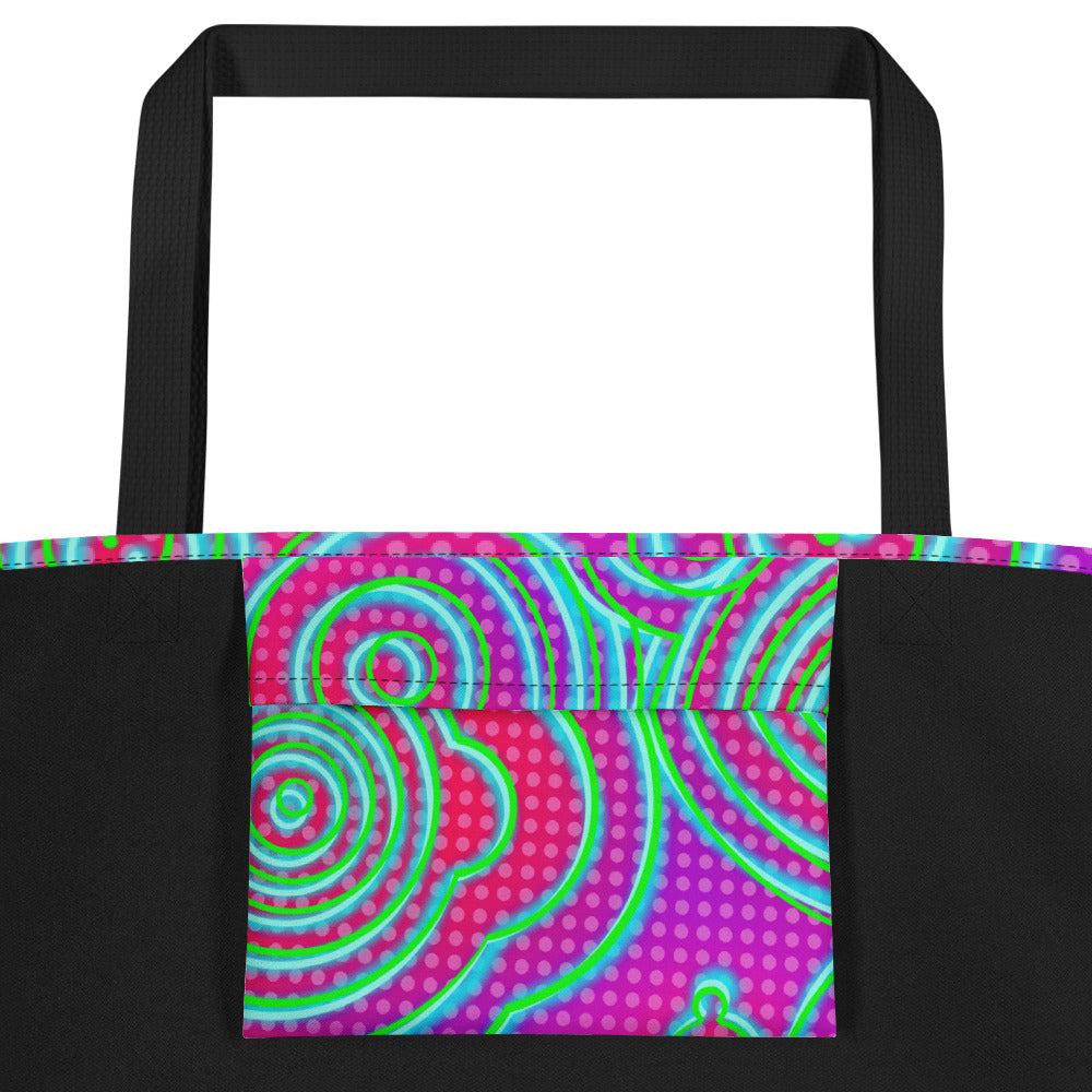 Culture/V4L - All-Over Print Large Tote Bag, 44lb Capacity