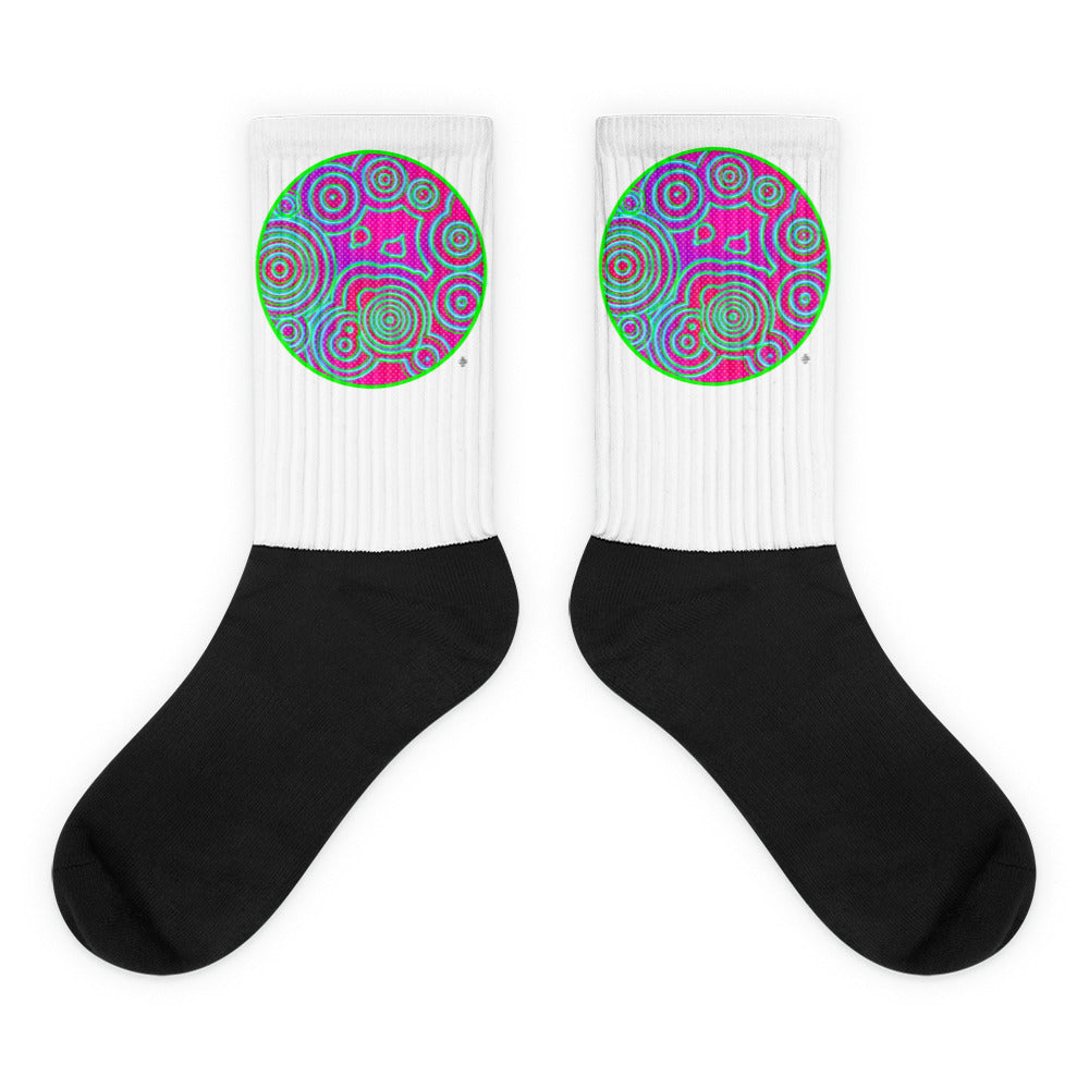 Culture/V4L - Cushioned Black Bottom Crew Socks