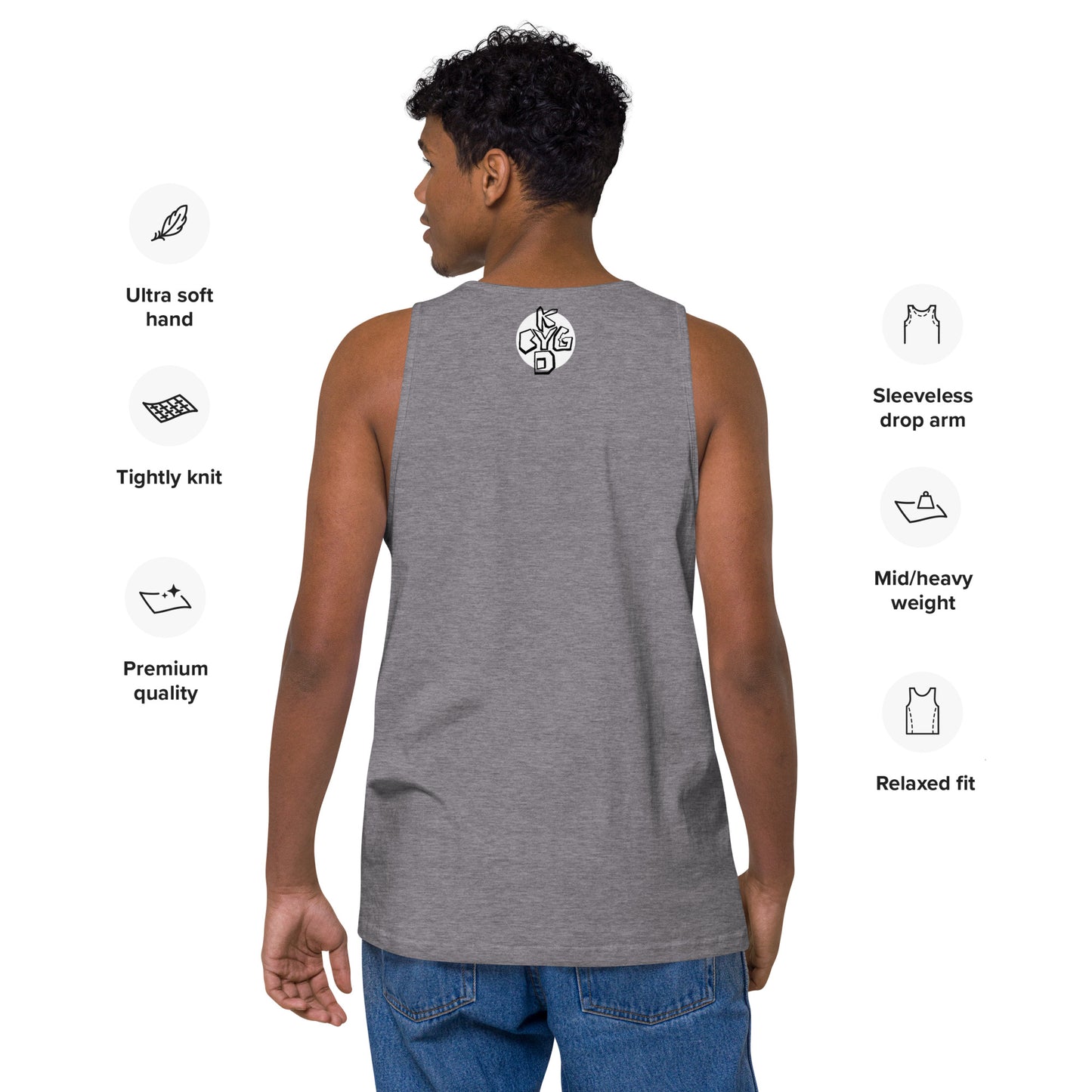 Tony The Thiger - Men’s Premium Tank Relaxed Fit [100% Cotton] (S-3X)