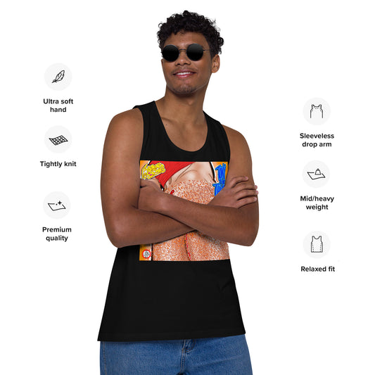 Tony The Thiger - Men’s Premium Tank Relaxed Fit [100% Cotton] (S-3X)