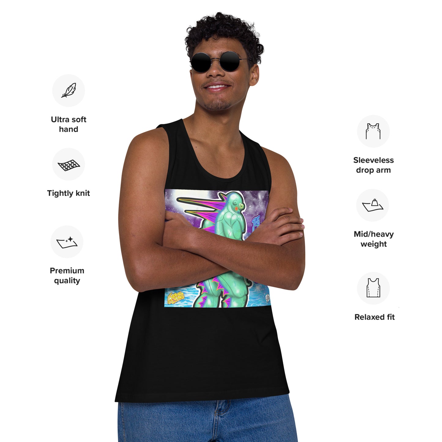 Lake Bottom - Men’s Premium Tank Relaxed Fit [100% Cotton] (S-3X)