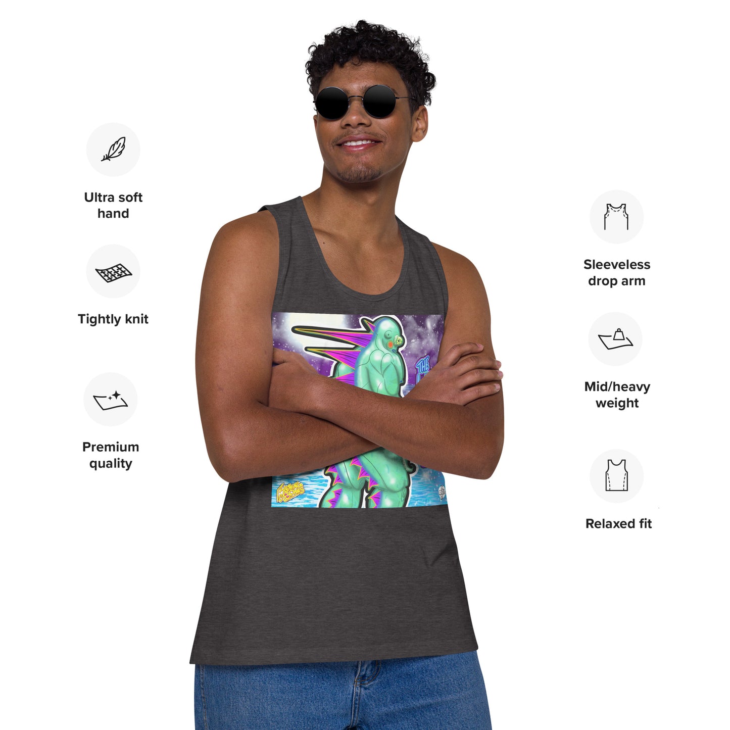 Lake Bottom - Men’s Premium Tank Relaxed Fit [100% Cotton] (S-3X)