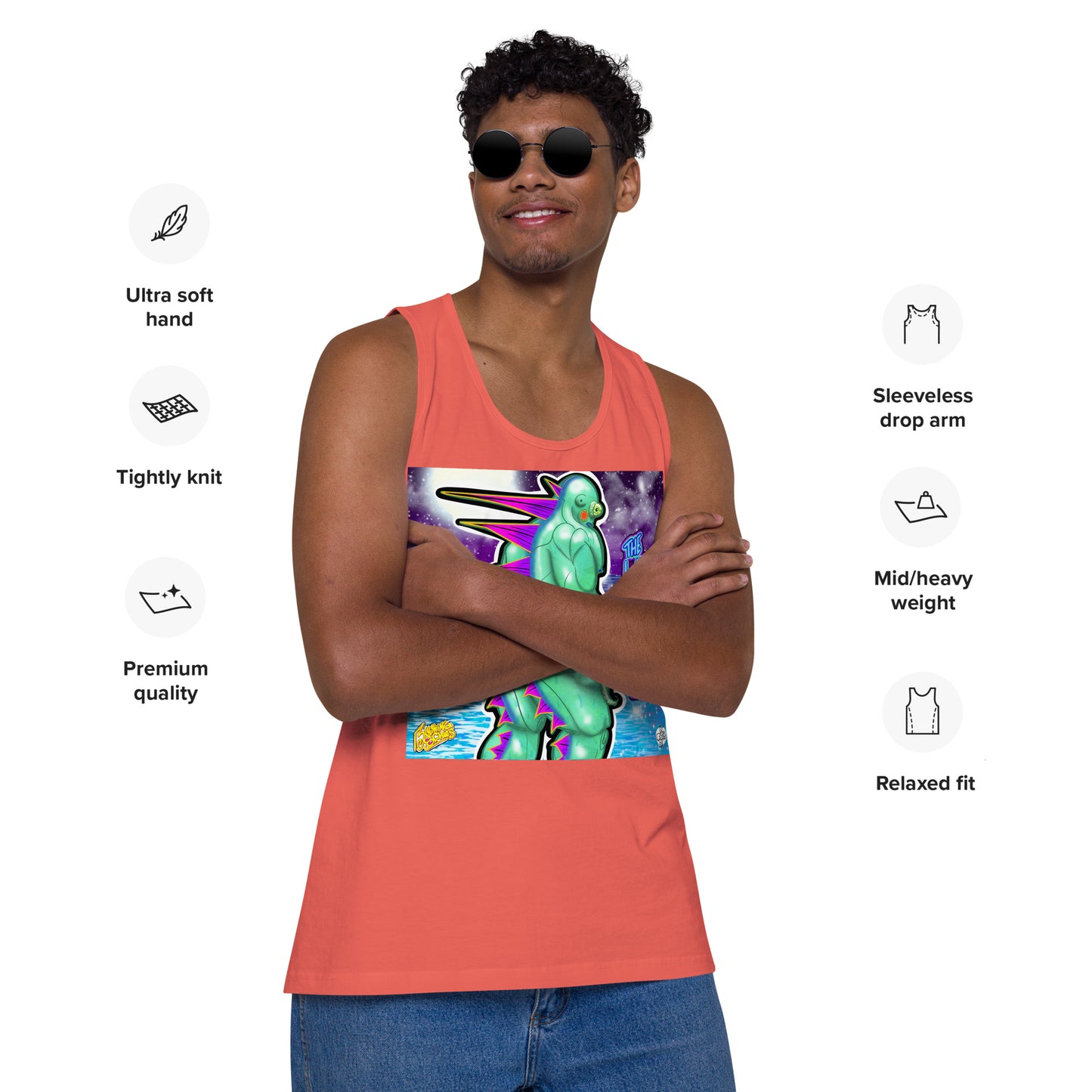 Lake Bottom - Men’s Premium Tank Relaxed Fit [100% Cotton] (S-3X)