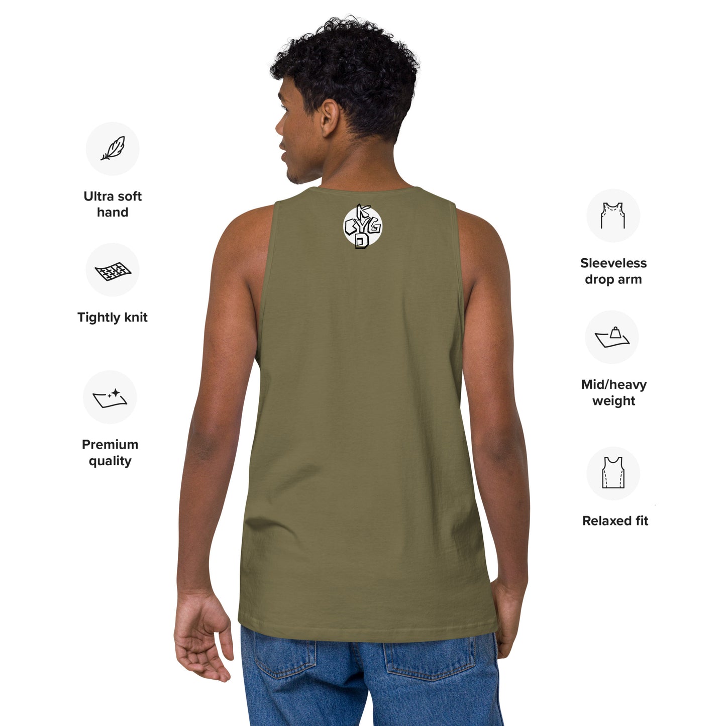 Tony The Thiger - Men’s Premium Tank Relaxed Fit [100% Cotton] (S-3X)