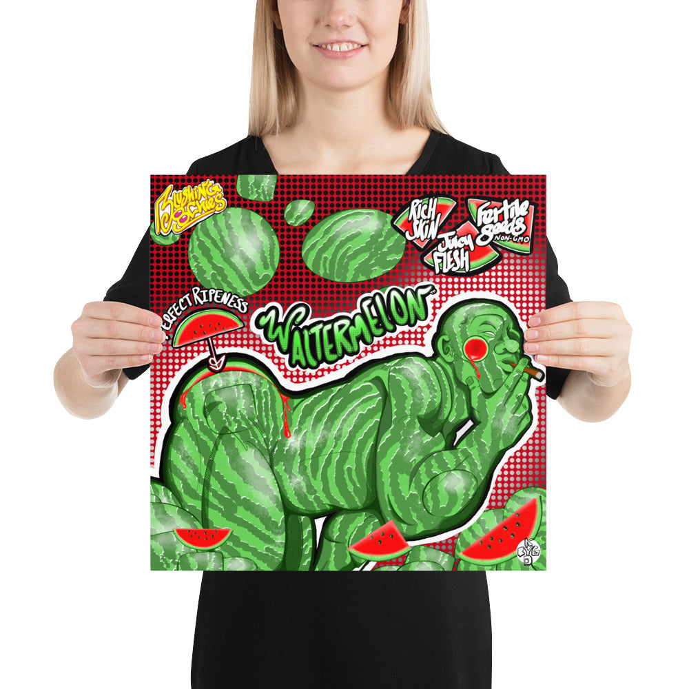 Waltermelon - Poster 10"x10"-18"x18" (Premium Luster Photo Paper)